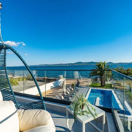 Seaside Luxury With A Swimming Pool Sukosan, Zadar - 22250 וילה